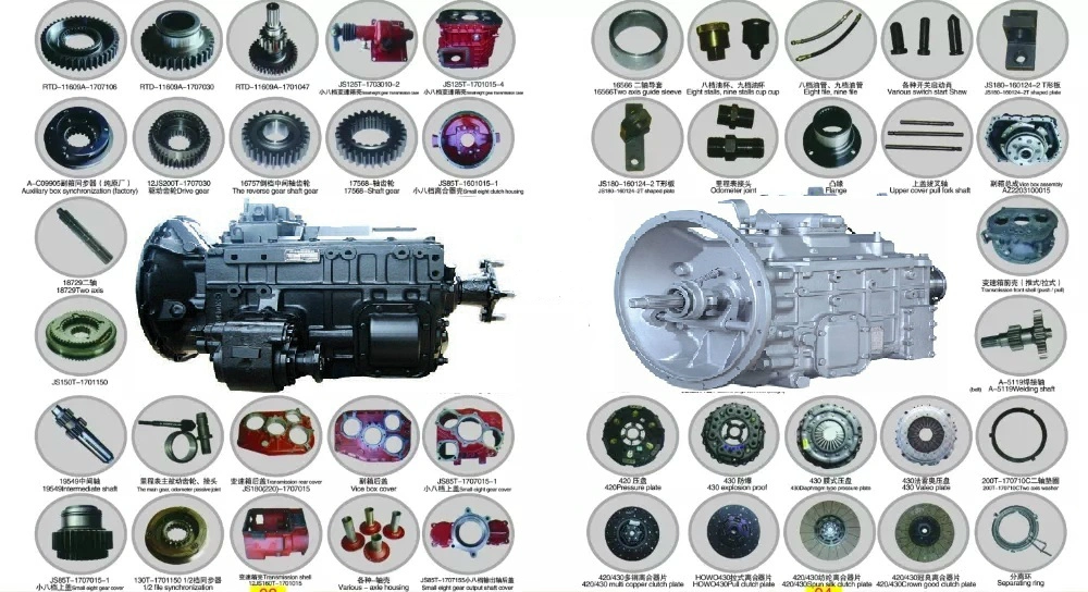 Sinotruck OEM HOWO Spare Parts for Engine, Gearbox and Chassis